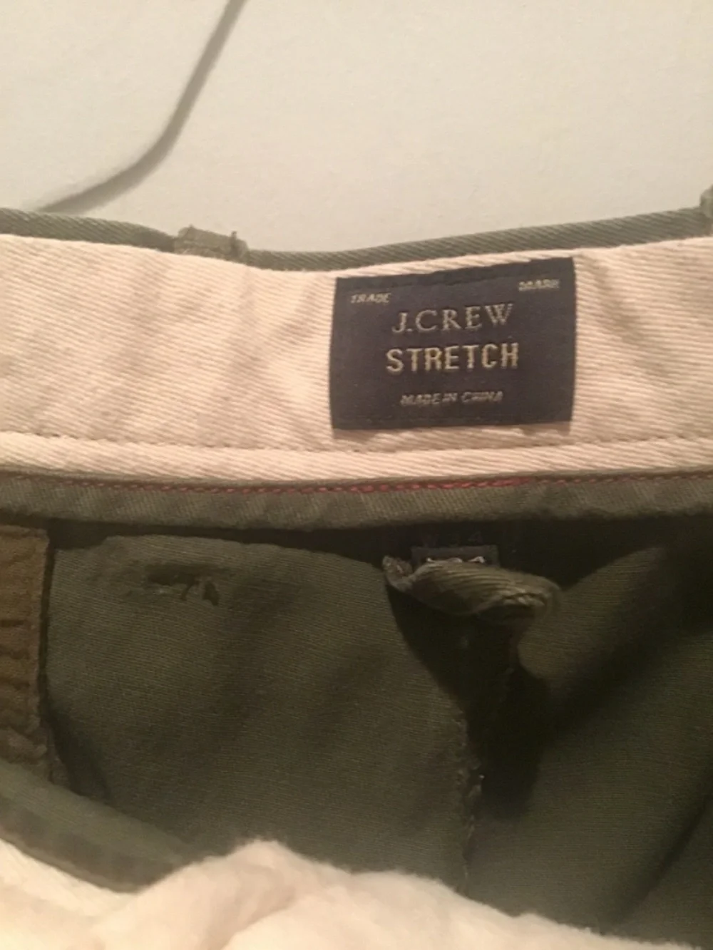 J Crew dark olive green chinos 34 x 34
